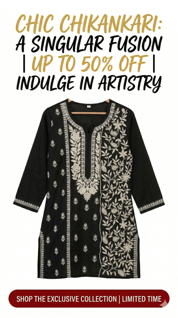 Black Short Kurti For Women